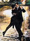 Tango Canvas Paintings - Tango en Passion